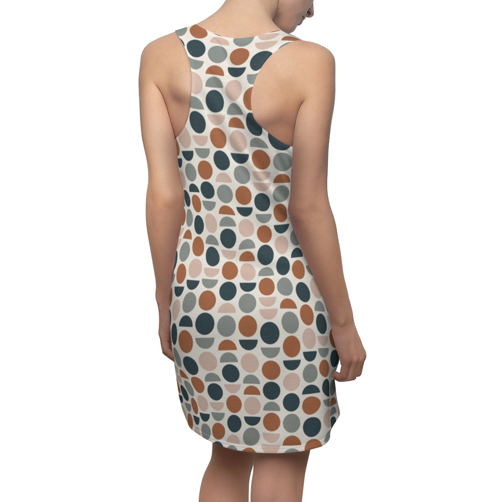 2882Sport™ Halves & Wholes Retro Dot Racerback Dress