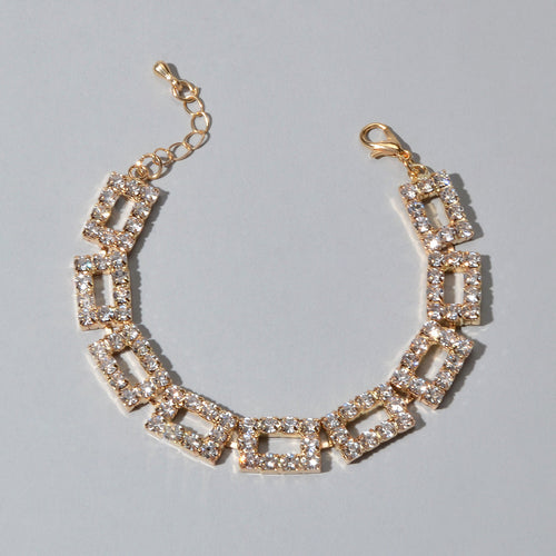 Textured Full Simulated Cubic Zirconia Silver Chain Collection Tennis
