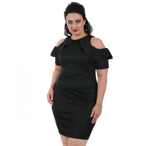 Curvy Plus Size Short Fashion Dress 3532017C