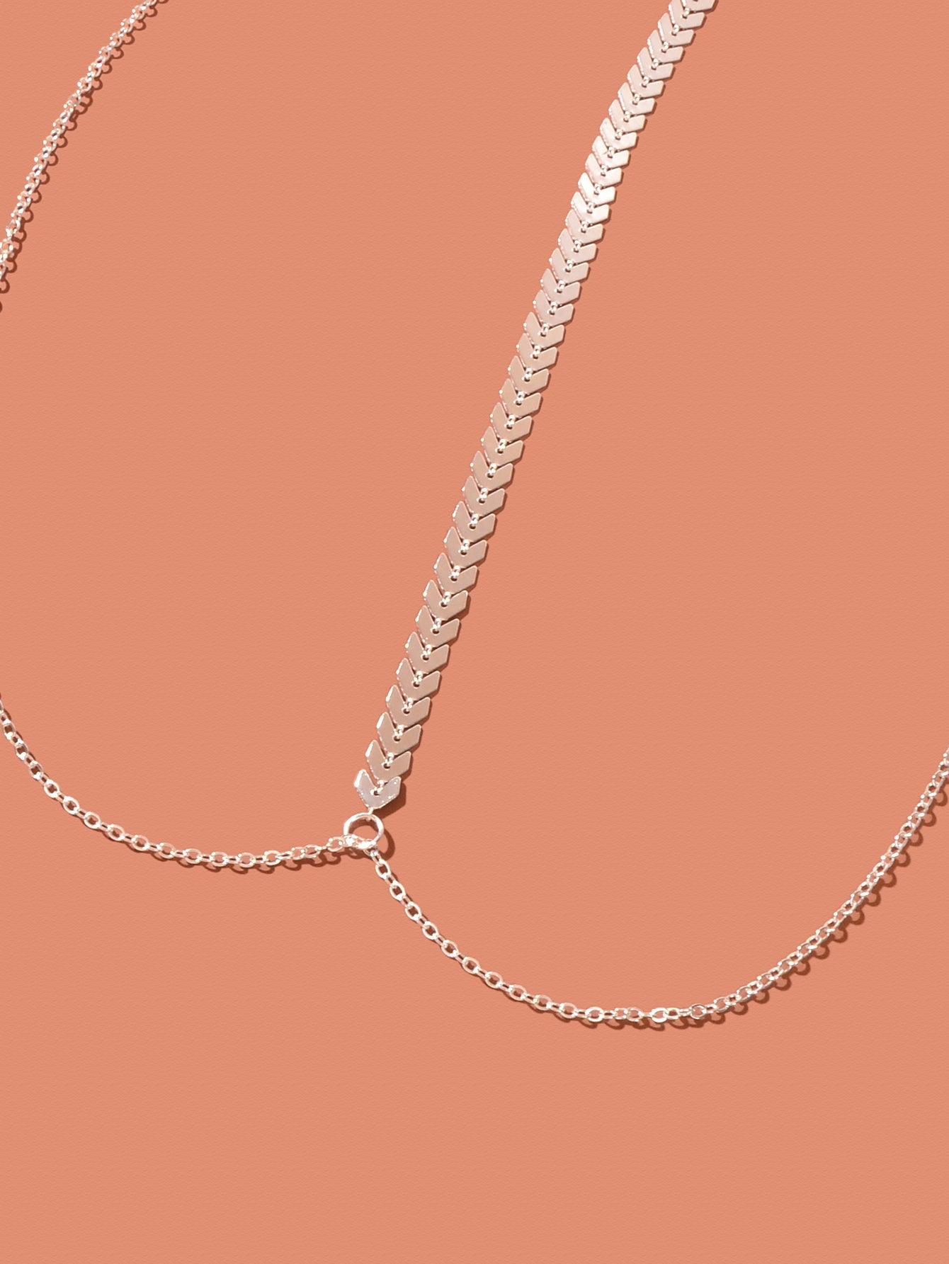 Silver Body Chains Layered Bra Chain Rave Chest Chain Nightclub Body