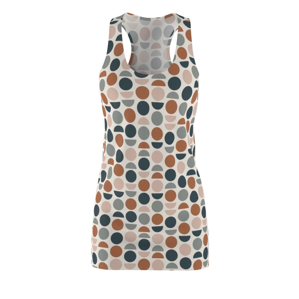 2882Sport™ Halves & Wholes Retro Dot Racerback Dress