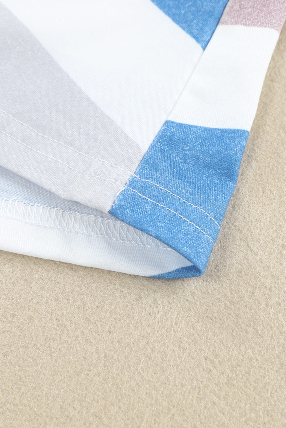 Multicolor Striped Pocket T Shirt Dress