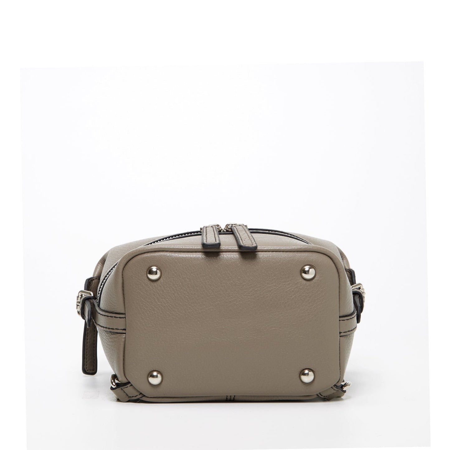 Gray Leather Backpack Purse for Women Convertible Crossbody Bag Medium